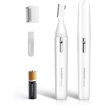 TOUCHBeauty Correction Trimmer for Body and Face Professional Nose Hair Trimmer Precision Trimmer for Removing Eyebrow Hair Nose Ears Facial Hair AG-1658W White