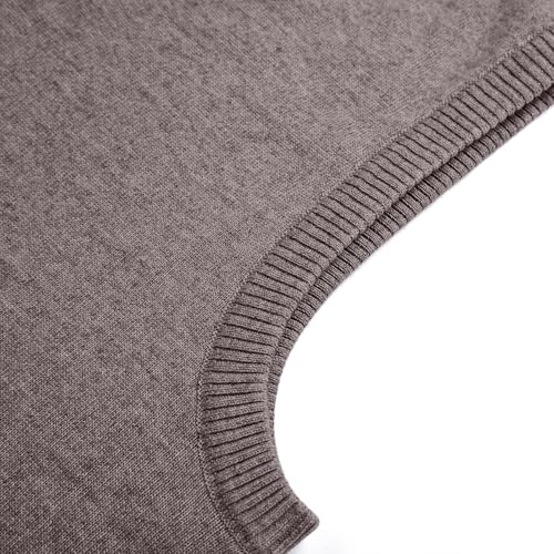 Mens V Neck Knit Vest Pullover Sleeveless Sweater Slim Fit Casual Business Solid Knitwear Classic Soft Comfort Tops3