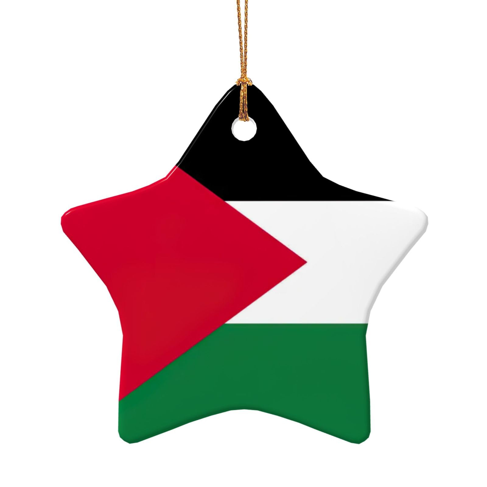 Palestine Flag Christmas Tree Decorations For Home Holiday Pendant Xmas Ornaments Bauble Gifts
