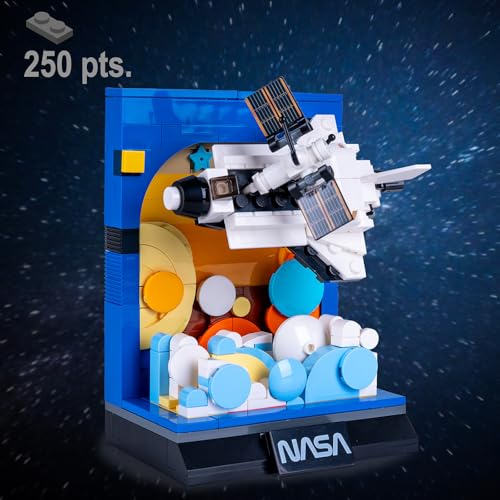 JAMARA 402871 CADA Space Shuttle Discovery, für Kinder Technik Spielzeug ab 8 Jahre, Geschenkidee für Kids, Klemmbausteine Set, Bauteile Werden durch Zusammenstecken verbunden