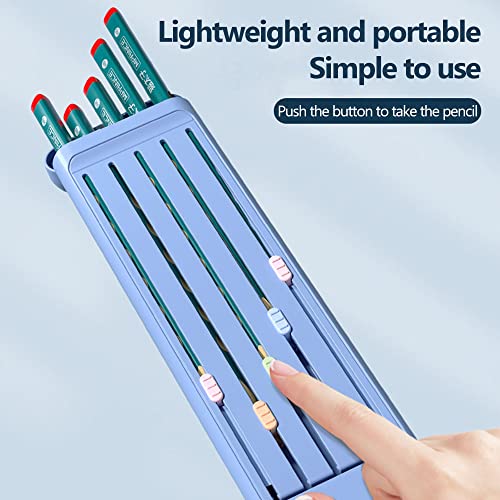 Image of Pencil Case, Kids Pencil Holder, Primary School Stationery Box, with Ruler Slot & Eraser Storage, Light Weight, Easy to Carry (A-Pink)