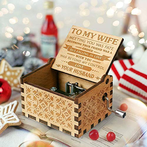 Engraved Music Box - You are My Sunshine, Gift for Your Wife - Falling In Love With You.