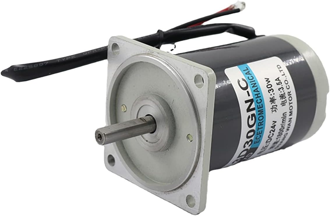 30W DC Permanent Magnet Motor 12V24V Miniature 1800 Rpm High-speed Motor Speed Adjustment Forward and Reverse Motor - (Speed(RPM): 1800rmp, Voltage(V): 24V)