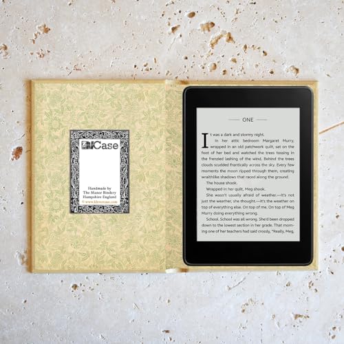 KleverCase Universal Book Cover for eReader Devices with 6 to 6.8 Inch Screen. Works with kobo, Nook, Kindle, Kindle Paperwhite, Sony, storytel and More. (Vintage Flowers)