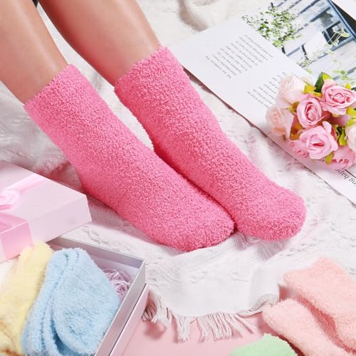 Image of Handepo 60 Pairs Women Fuzzy Socks Bulk