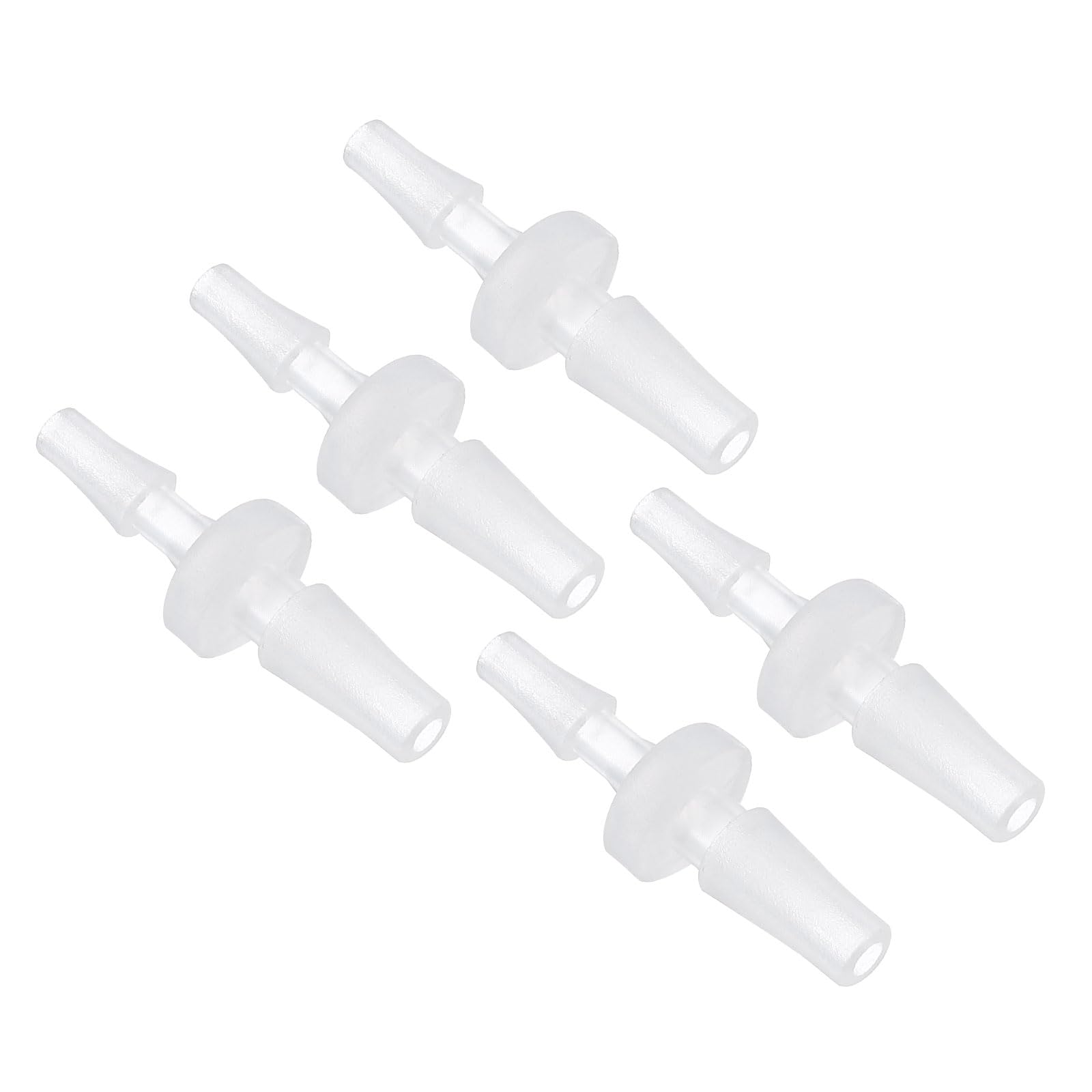 Kozelo Pack of 5 Plastic Hose Barb Fittings 3/32" Hose Barb to 1/8" Fittings — image 1