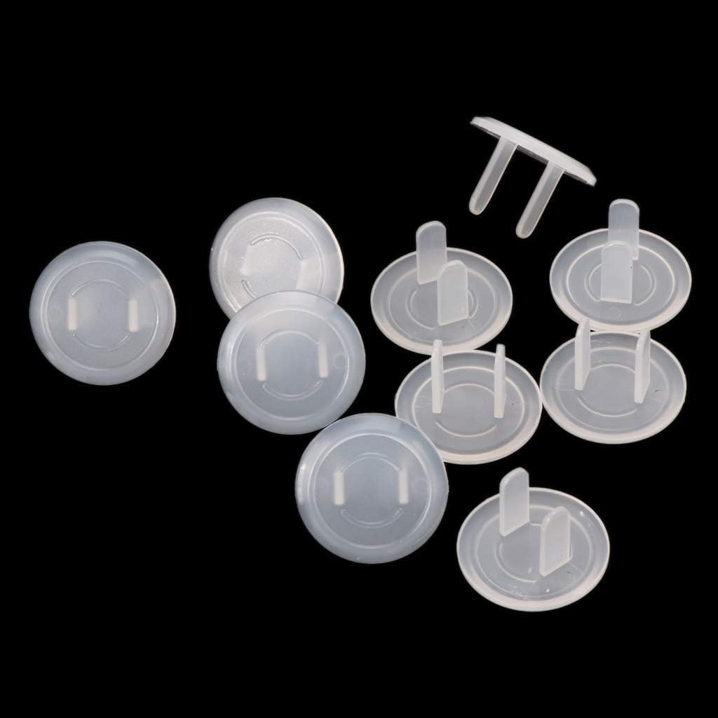 10Pcs Electrical Outlet Safety Covers, White Socket Plugs, Protection Anti Electric Shock Electrical Outlet Cover Plate