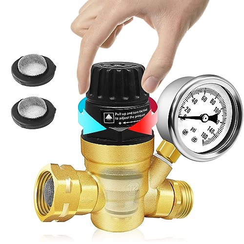 Adjustable Handle RV Water Pressure Regulator