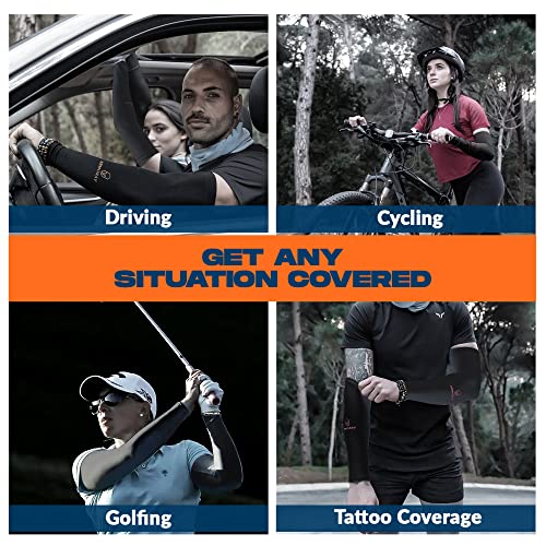 Armoray Arm Sleeves For Men Or Women - Tattoo Cover Up - Cooling Sports Sleeve For Basketball Golf Football #TOP6