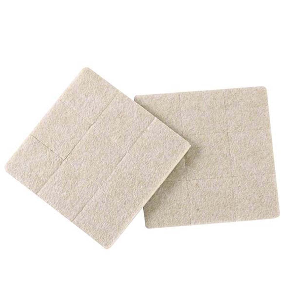 VOLO Silicone Self Adhesive Square Felt Pads Non Skid Floor Protector Furniture Sofa Chair Balance Pad Noise Insulation Bumper- Beige (B08LH9ZHK1) Amazon Price History, Amazon Price Tracker