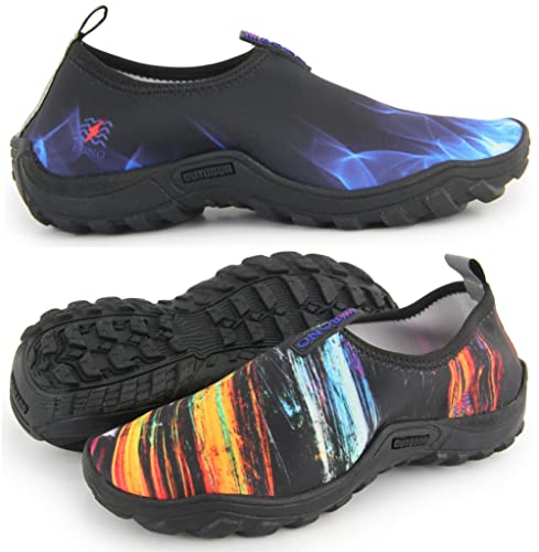 Kit 2 Sapatilhas Aqu&aacute;tica Neoprene Surf Mergulho Pesca Bike Trilha Adventure