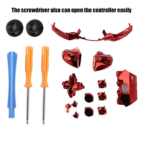 Image of Elite Kit, X box One Elite Controller Accessories, X box Gaming Accessories, X BOX One Elite Controller Accessory Kit with Set Buttons, 2 x Screwdriver, 1 x Wrench for X box 360 Controller.(红色)