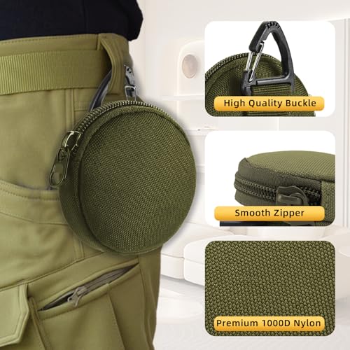 Image of Tactical Pouch, Small Military Gear Bags, EDC Pouches Accessories for Multi Purpose, Small Change Purse for Coin, Wireless Headset Bag, Key Case.