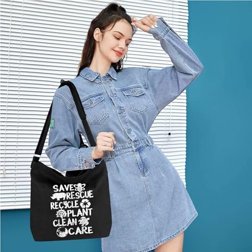 Image of Lify Women's Retro Large Size Canvas Shoulder Bag Hobo Crossbody Handbag Casual Tote - 1 Piece