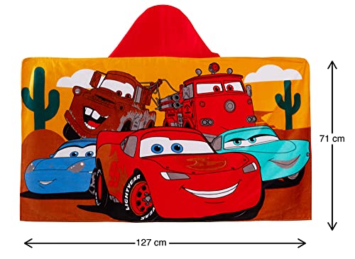Disney Cars Kids Hooded Towel 100% Cotton Boys Bath Towel Childrens Dress Up Lightning McQueen Poncho Beach Towel Swimming Wrap Changing Robe - Image 4