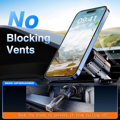 Image of RIGGEAR Magnetic Car Air Vent Phone Holder, MagSafe AC Vent Mobile Mount