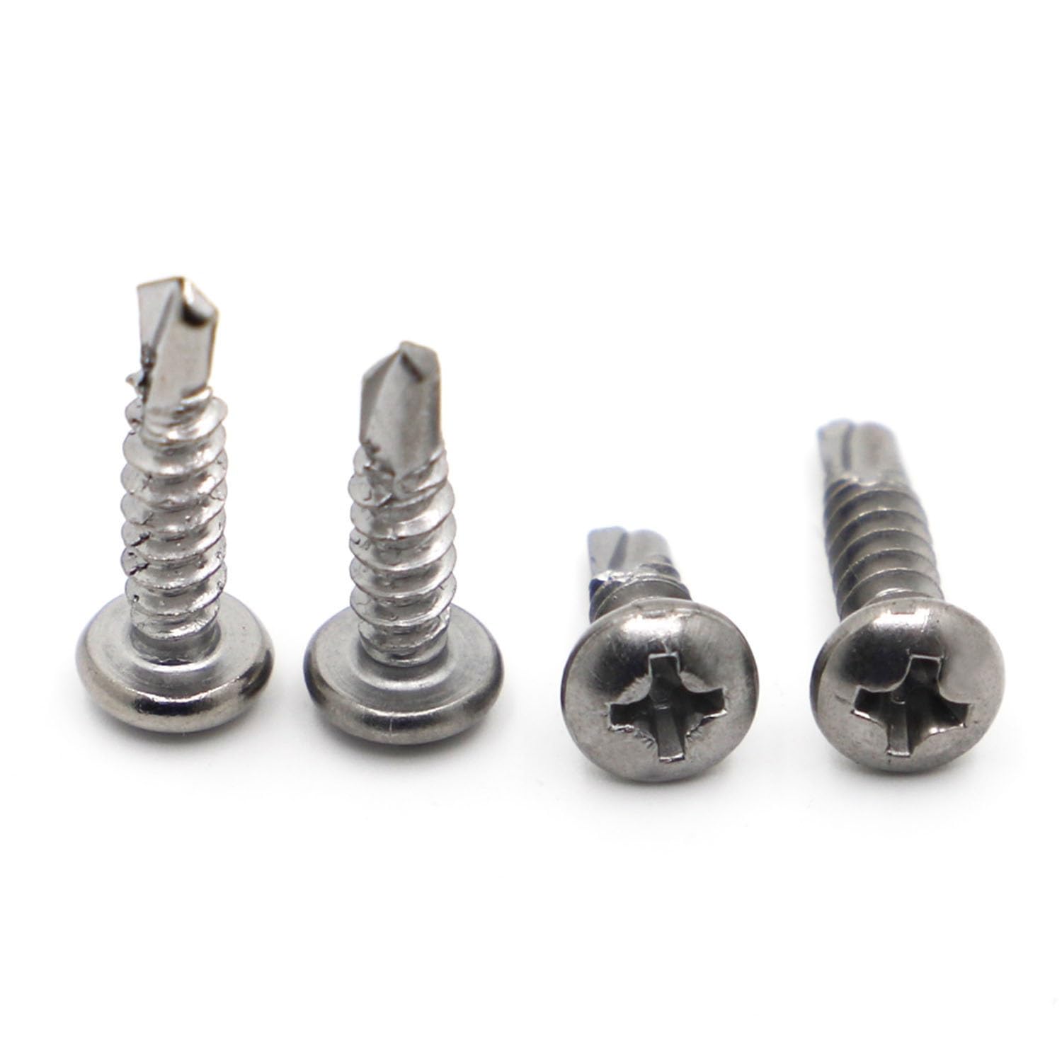 Tornillo autorroscante M4.2 M4.8 13-70 mm 410 de acero inoxidable Phillips de cabeza plana perforante (20 piezas) cubierta de tornillo (60 mm, M4.8 20 piezas)