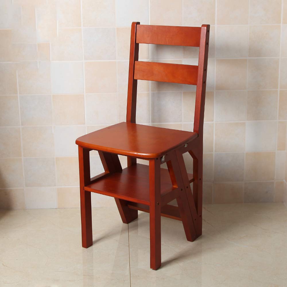 Buy DOKJ Mini 4step Wooden Ladders, all solid wood ladder chair, multi