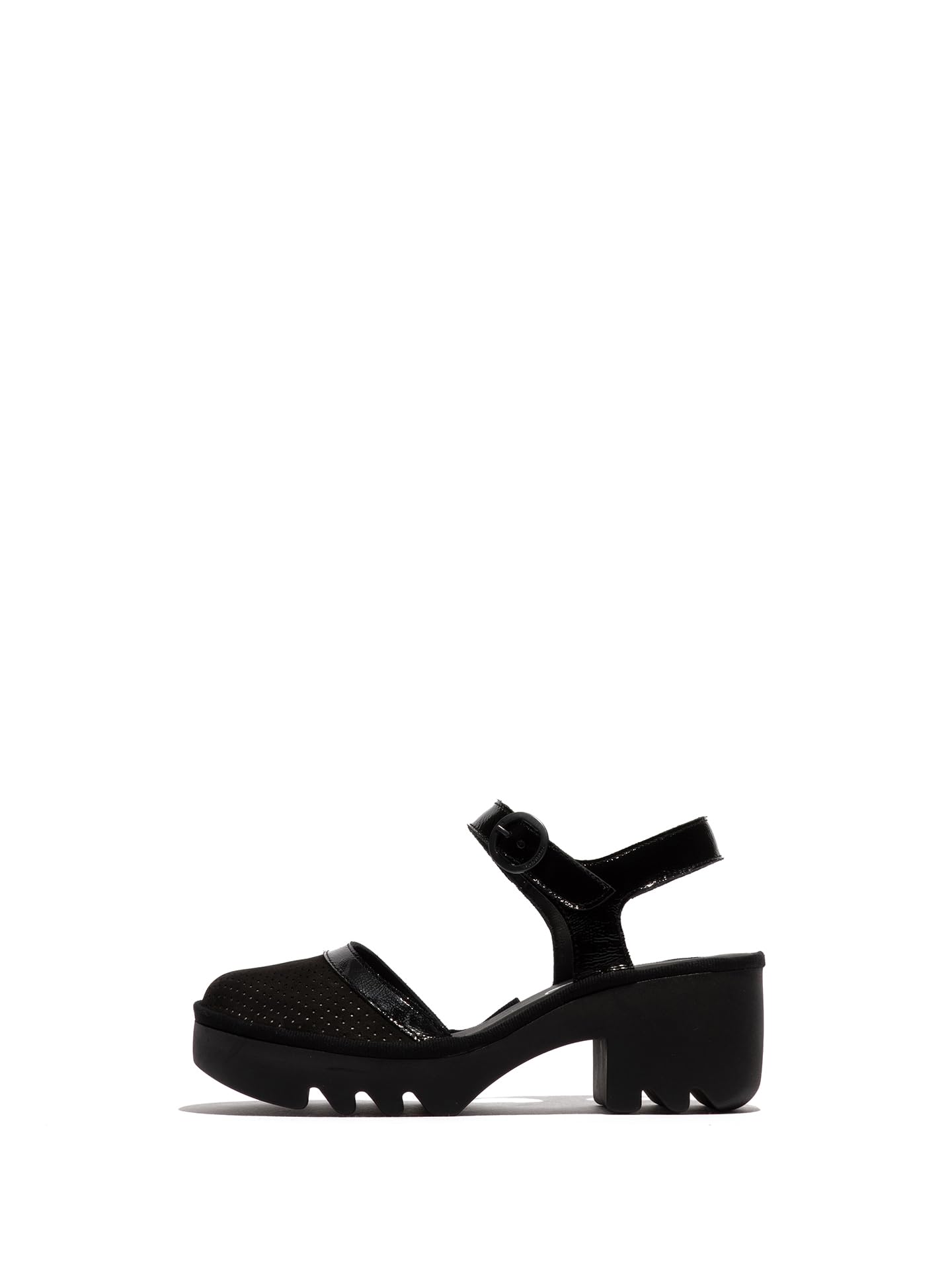 Fly London TEYO583FLY Women's Sandal, Black