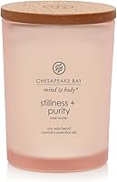 Chesapeake Bay Candle Stillness + Purity Rose Water Scented Jar Candle, 8oz - Essential Oils for Spa-Like Serenity