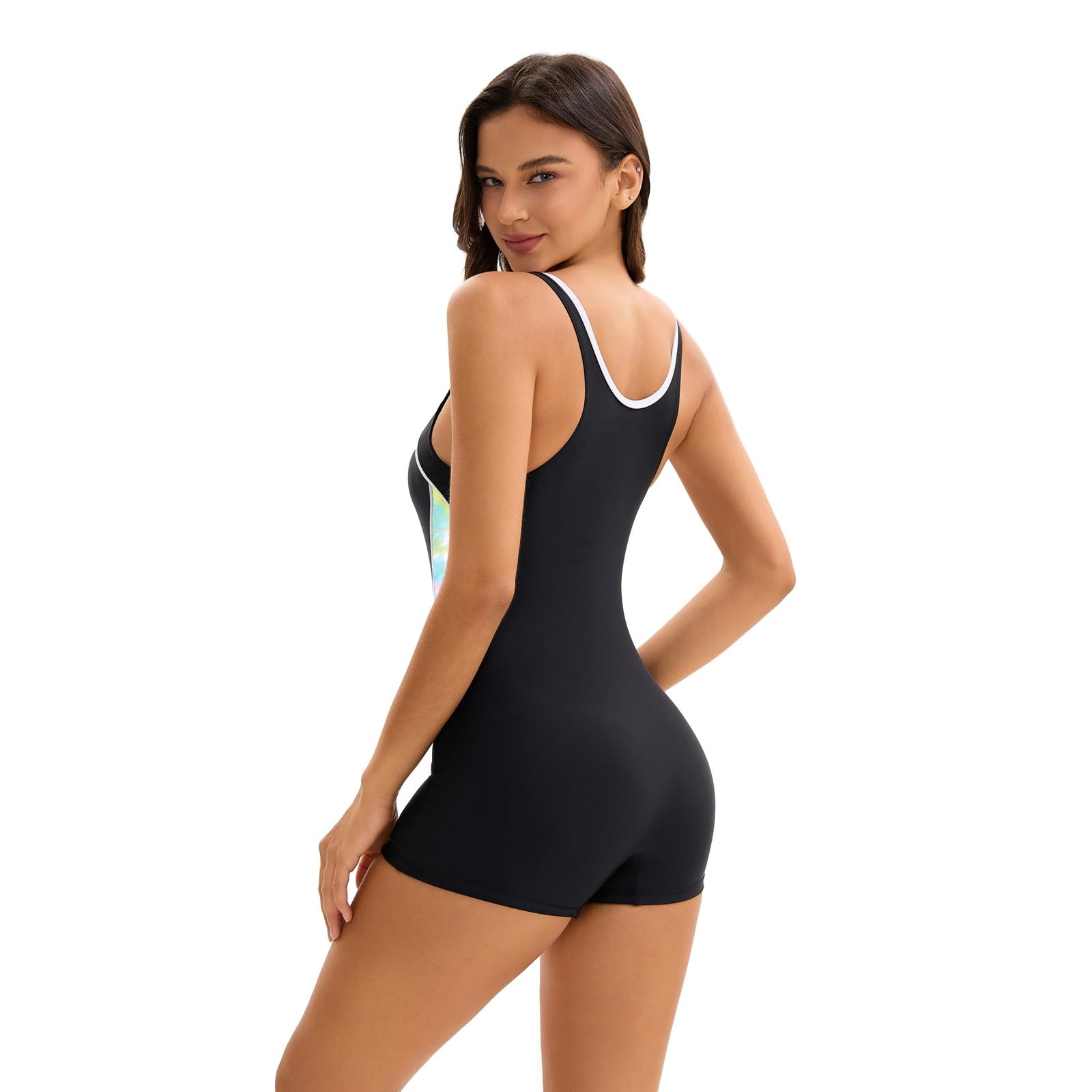 Generisch Bañador deportivo para mujer Conservador Sexy Espalda Descubierta