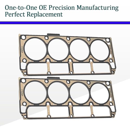 Image of 12610046 5-Layer Head Gaskets Sets 2PCS for GM for Chevrolet Silverado Express GMC Sierra Yukon XL Cadillac Escalade Hummer Pontiac SAAB, for Engines 6.0L 6.2L LQ4 LQ9 L96 L76 LY6 L92 L99