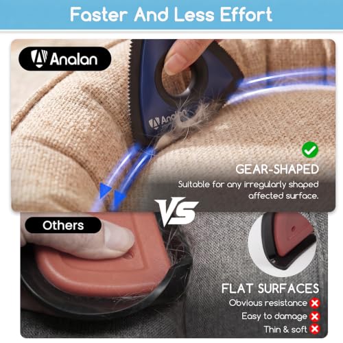 Image of Analan Mini Pet Hair Remover for Car Detailing Dog Hair Tool(Blue Violet)
