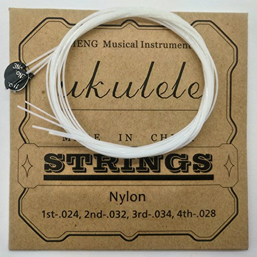 Nylon Ukulele Strings Tuning Replacement 4 Pack 4 Strings for Musical Instruments Easy for Beginners Easy on Fingertips for General Ukulele Sweet Sound