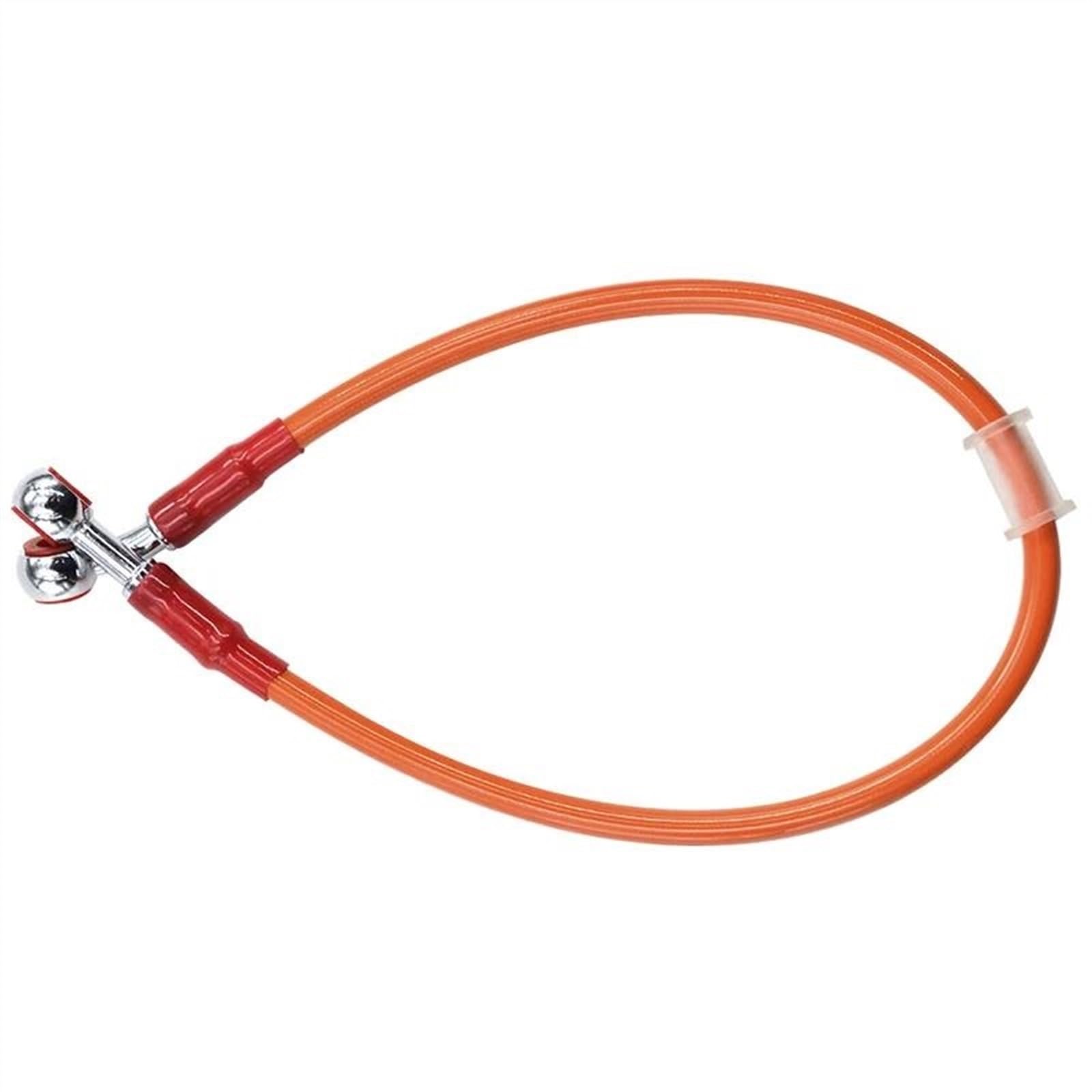 Ksxzw Orange Motorbike Part Universal Motorcycle Braided Steel Hydraulic Brake Line Clutch Oil Hose Tube 90Cm(Orange)