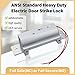 Heavy Duty Electric Door Strike Lock，ANSI Standard Fail-Secure/Fail-Safe Electric Strike Lock for Door Access Control System,Cylindrical or Mortise Installation (Input Voltage 12VDC)