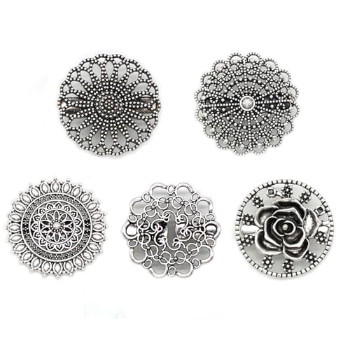 5 Stück Vintage Pullover Schal Strickjacke Clips, Cardigan Clips...