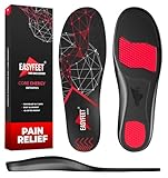 Learn how insoles can help alleviate foot pain | Insoles (New 2023) Premium Anti-Fatigue Shoe Insoles - High Arch Support Insoles - Shoe Inserts Orthotics Men Women - Relief Plantar Fasciitis Heel Arch Feet Pain Flat Feet - Work Boot Sneakers Hiking Shoe