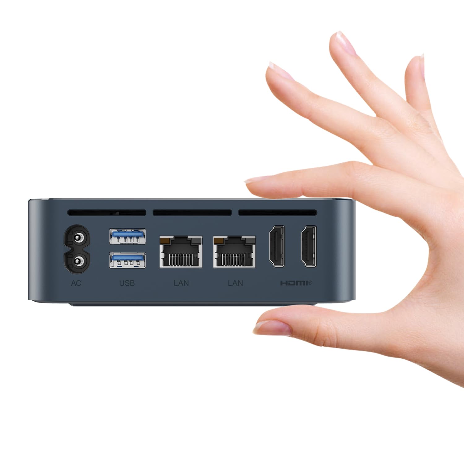 TRIGKEY Intel Twin Lake N150(up to 3.60GHz) Mini Desktop Computer, 16G DDR4 500G M.2 PCIeX4 SSD, Business Micro PC, 2*HDMI 4K Output, 2 * 1000M LAN, WiFi 5, BT 5.0, USB 3.2 * 3, Key-N150 Mini PC