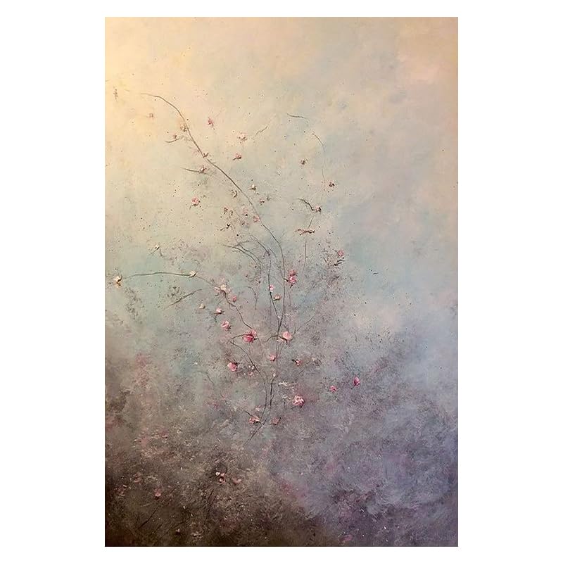 Peinture à l'huile fleur de prunier pour sublimer le design de votre bureau
