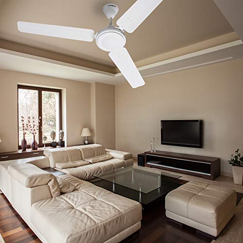Image of Crompton HS Plus 1200 mm (48 inch) High Speed Energy Efficient 53W Ceiling Fan (Opal White)