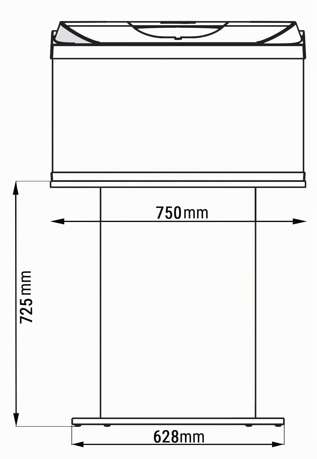Tetra Mueble bajo para Acuario Starter Line, 105 L | Especialmente diseñado para Starter Line | Soporte Seguro | Color Negro