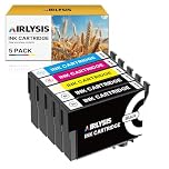 AIRLYSIS Cartouche d'encre Compatible pour 604XL pour Epson Expression Home XP 2200 XP 2205 XP 3200 XP 4200 XP 4205 XP 3205 pour Workforce WF 2910 WF 2930 WF 2935 WF 2950 (Paquet de 5)