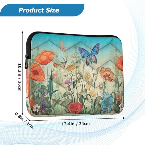 Funda para portátil con flores rústicas 13-14 pulgadas miniatura 3