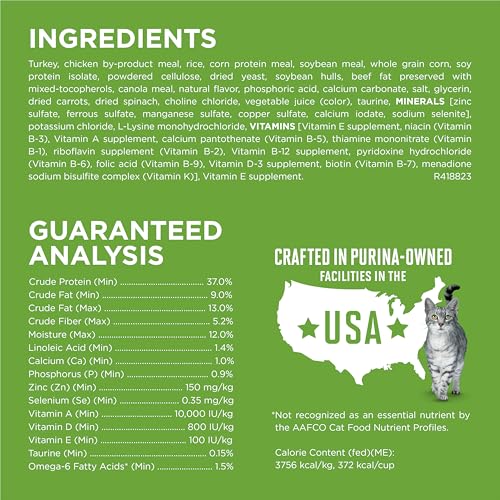 Image of Purina ONE Natural, Low Fat, Weight Control, Indoor Dry Cat Food, +Plus Indoor Advantage - 7 lb. Bag
