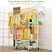 100% Stainless Steel Heavy Duty Clothes Rack Load 960LBS, Three Rods Clothing Racks for Hanging Clothes Extendable，Rolling Garment Rack With Sturdy Wheels Shelves Hooks, Portable Closet Wardrobe Rack