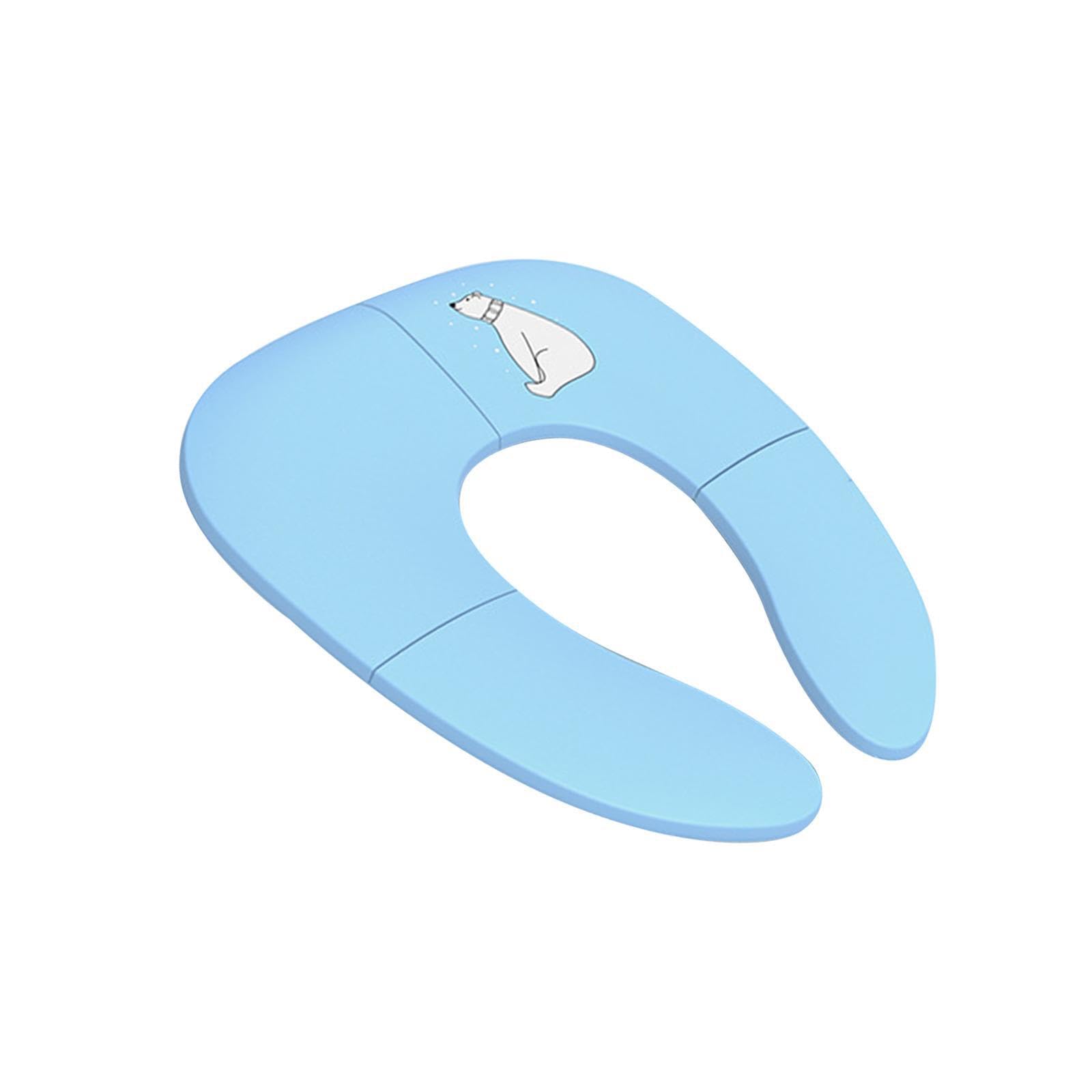 Puxzyax Toddler Toilet Training Seat With Anti Slip Cushioning Portable For Convenient At Home Or During Travel Toilet Ring Foldable Upgraded Potty Ring Home