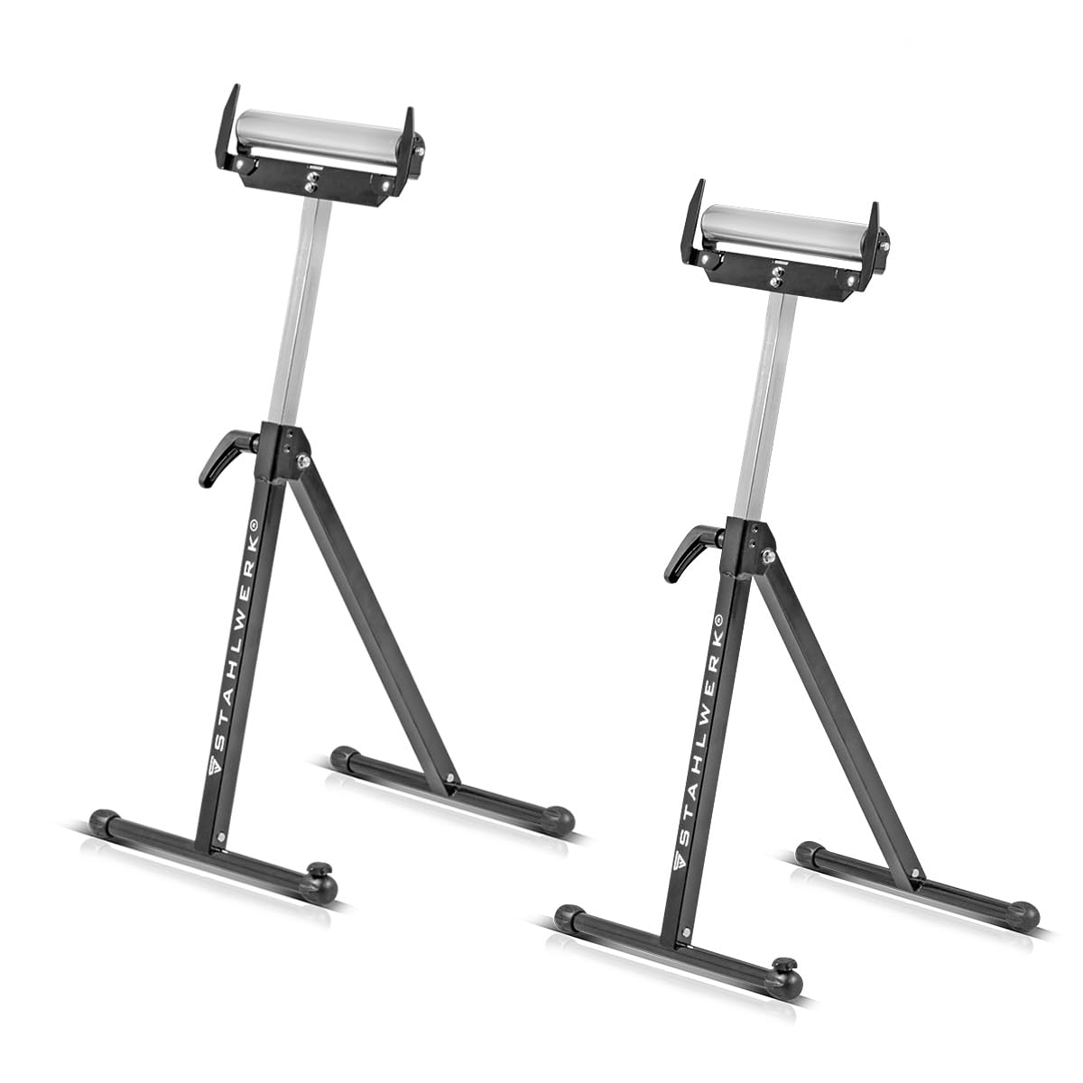 STAHLWERK RB-110 ST - Juego de 2 caballete de trabajo (altura regulable de 720 a 1100 mm, con capacidad de carga de 60 kg y soporte de ruedas)