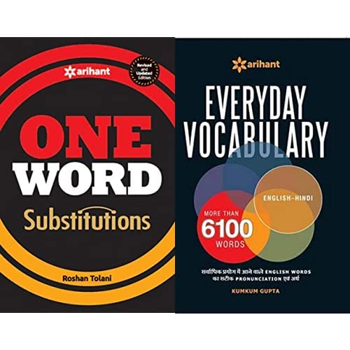 One Word Substitution + Everyday Vocabulary More Than 6100 Words (Set of 2 books)