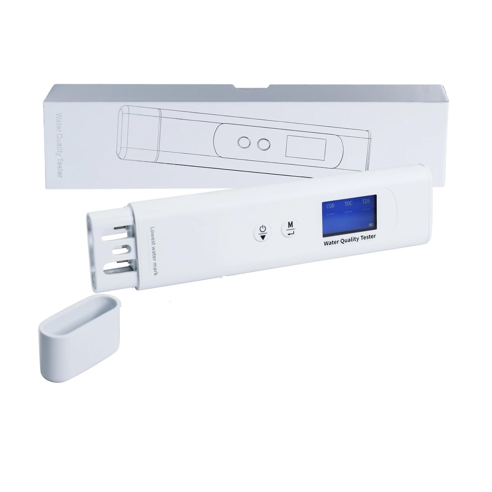 JVDDI 6in1 Tds Meter TOC UV275 EC COD Temperature Meter Digital Water Quality Tester