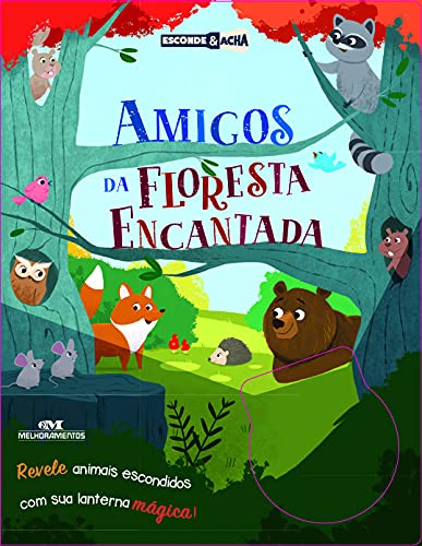 Amigos da Floresta Encantada: Revele animais escondidos com sua lanterna mágica!