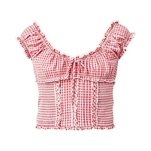 Blouse dirndl en dentelle blanche grande taille pour Oktoberfest