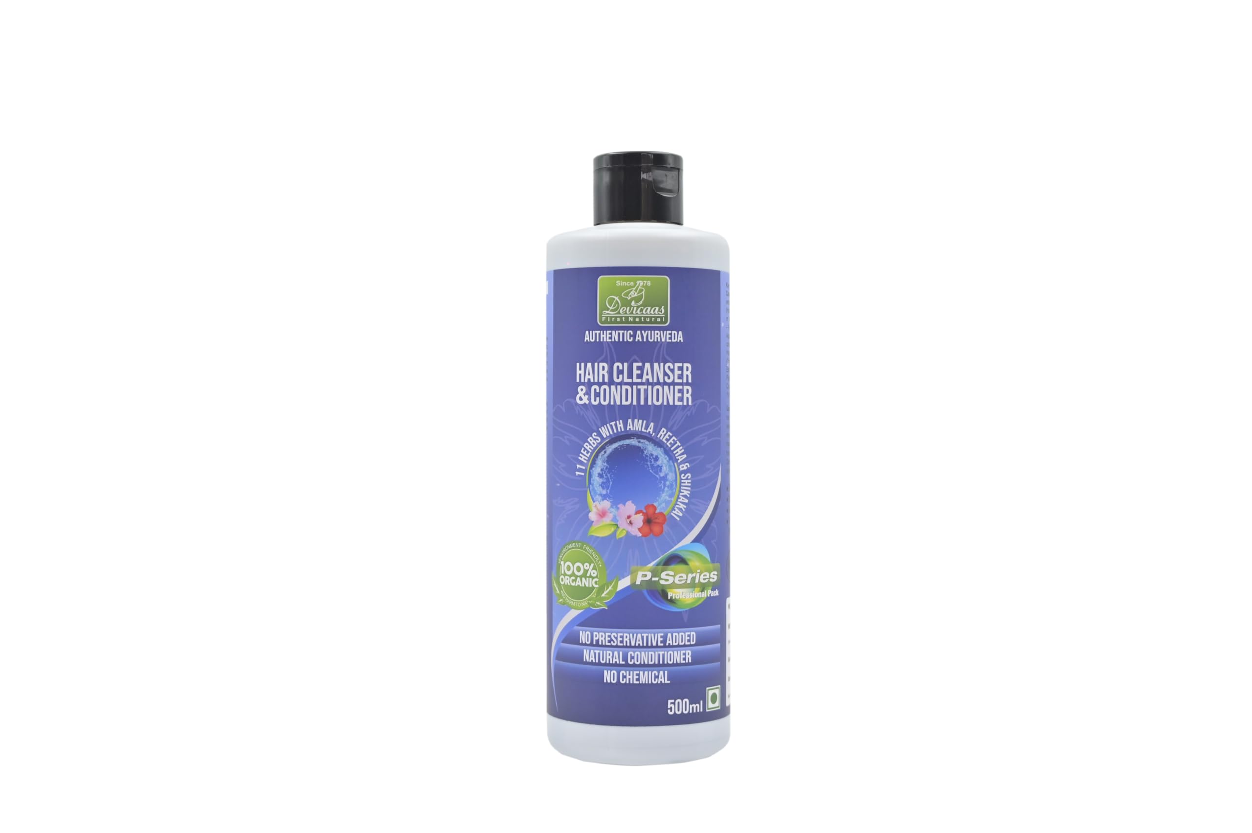 Herbal Hair Cleanser & Conditioner | Ayurvedic 2-in-1 Hair Wash with Amla, Hibiscus, Reetha, Shikakai, Rose, Papaya, Apple, Carrot, Honey & Coconut Oil | Natural Hair Care – 100g (500 ML)-image-30