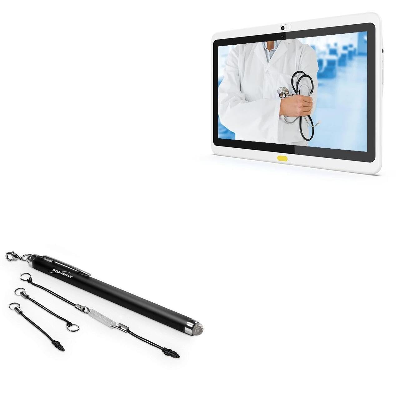 BoxWave Stylus Pen Compatible with Geekland GKMED133-A (13.3 in) - EverTouch Capacitive Stylus, Fiber Tip Capacitive Stylus Pen - Jet Black