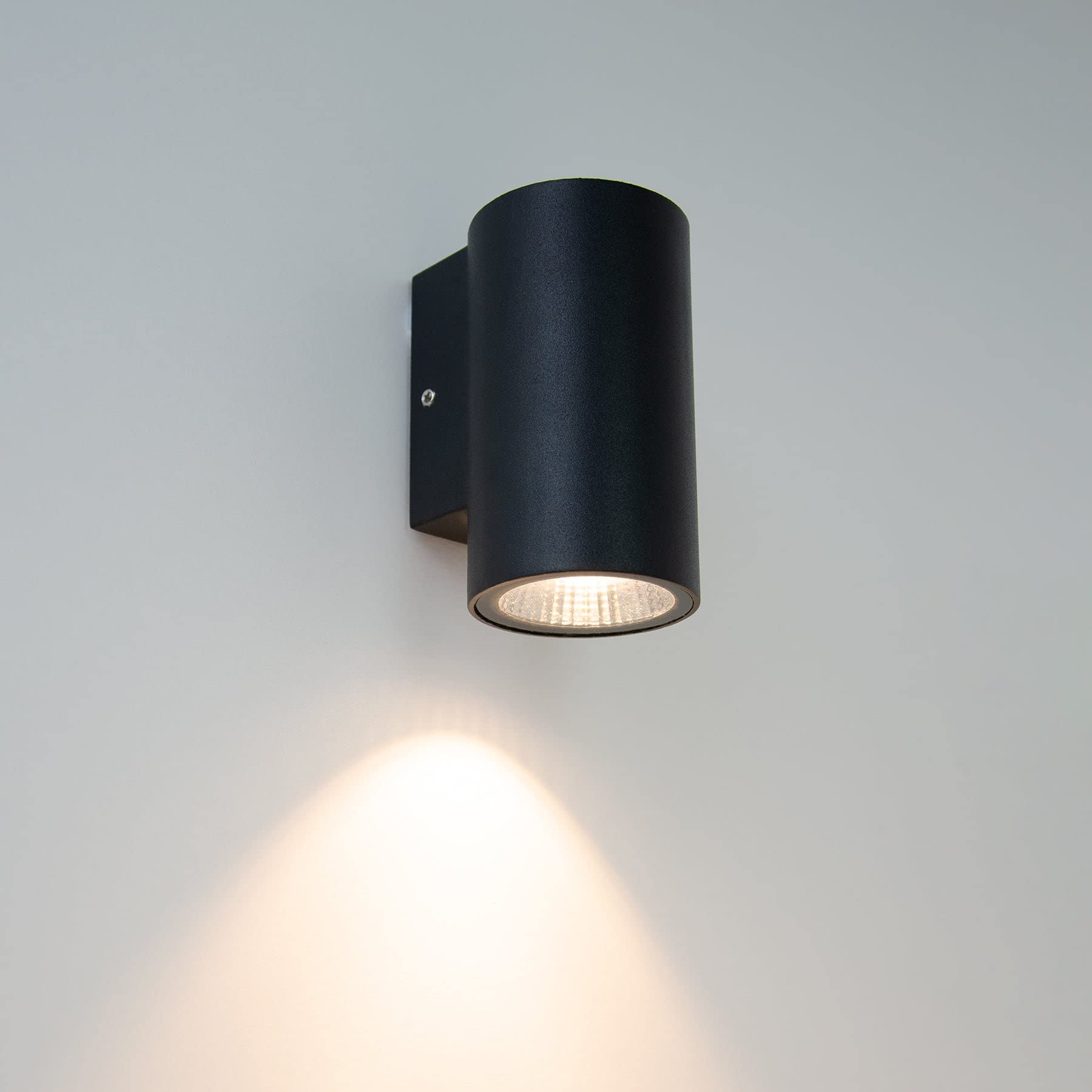 G.W.S® 5W Black Modern LED Sconce IP54 Indoor/Outdoor Wall Down Light Warm White 3000K (WL-B1-D-WW)