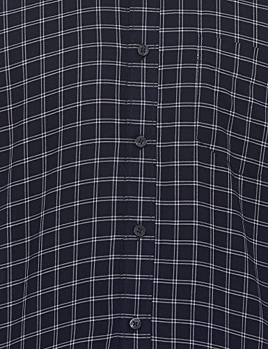 Image of Amazon Brand - Arthur Harvey Men's Regular Shirt (AH01-GTZ-CHK-C100 Navy1 44)